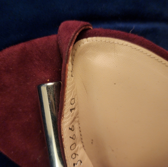 NWT Stuart Weitzman Nudist 75 Cylinder Sandal - Burgundy Suede Size US 10 M - Picture 4 of 9